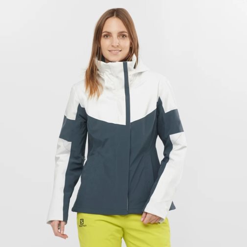 White / Black Salomon Speed Women's Insulated Jackets | PH 38547B